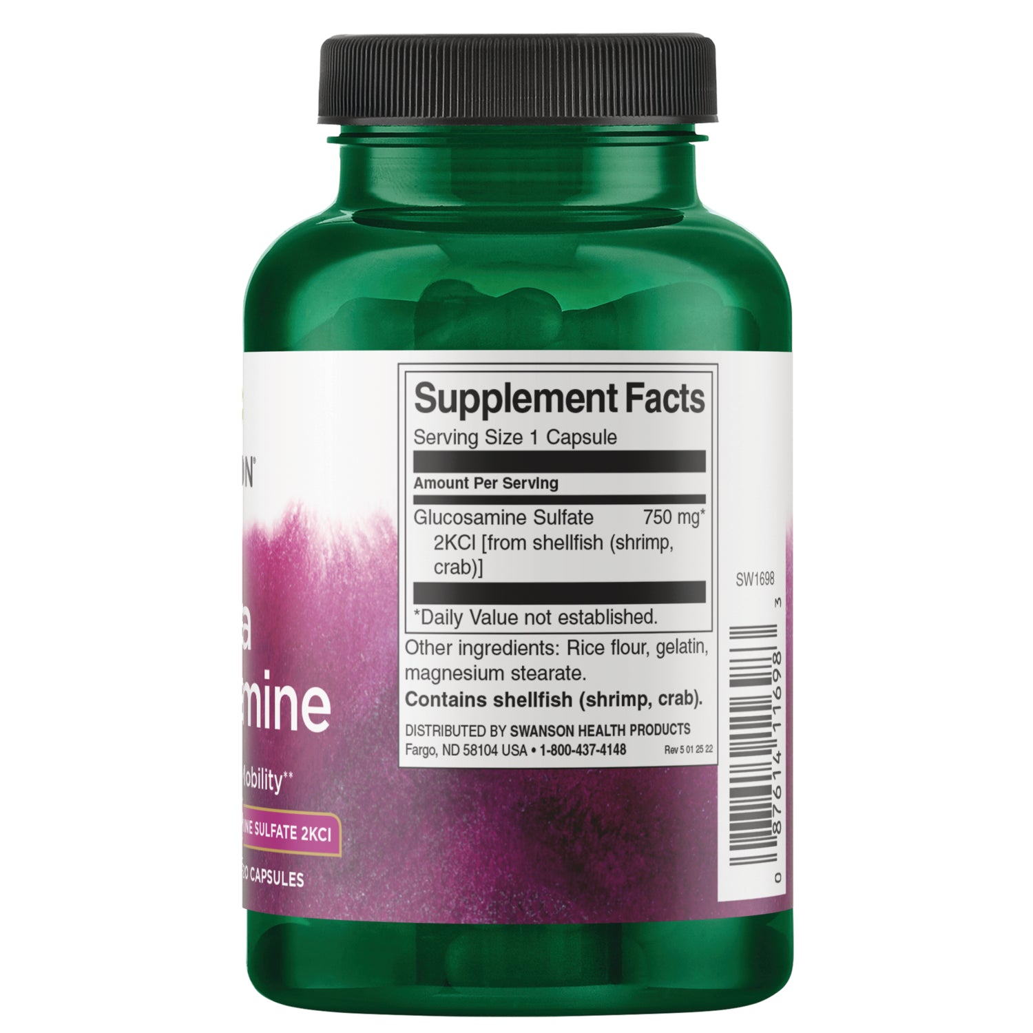 SW1698 | White capsule shown with cm and inch rulers for size reference