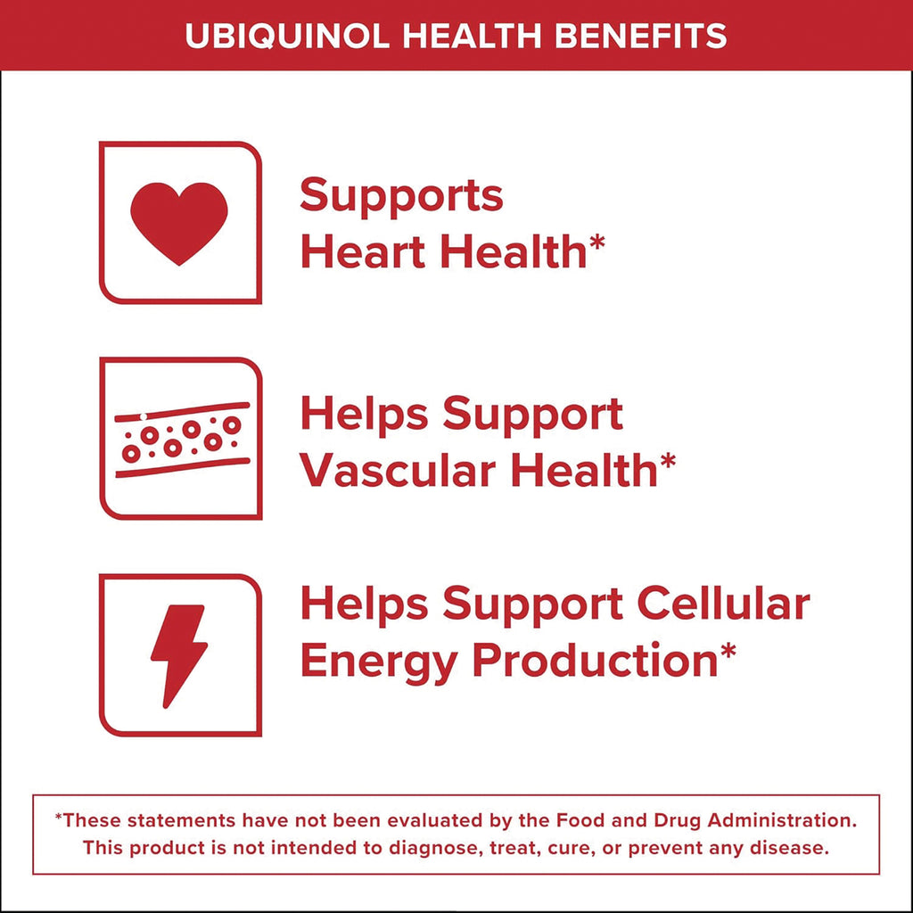 QNL003 | Product infographic with text Supports Heart Health, Helps Support Vascular Health, and Helps Support Cellular Energy Production - Thumbnail
