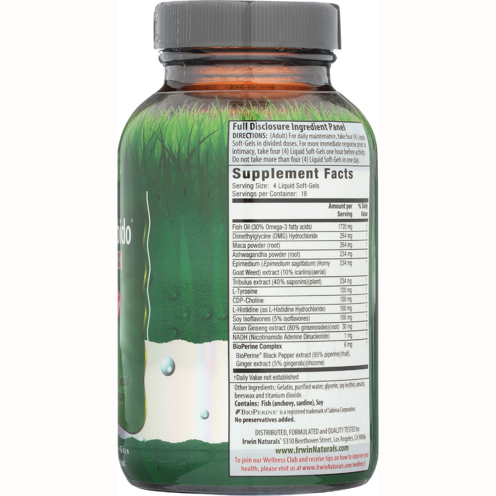IR066 | bottle back showing Supplement Facts panel and full ingredient list for dietary supplement - Thumbnail