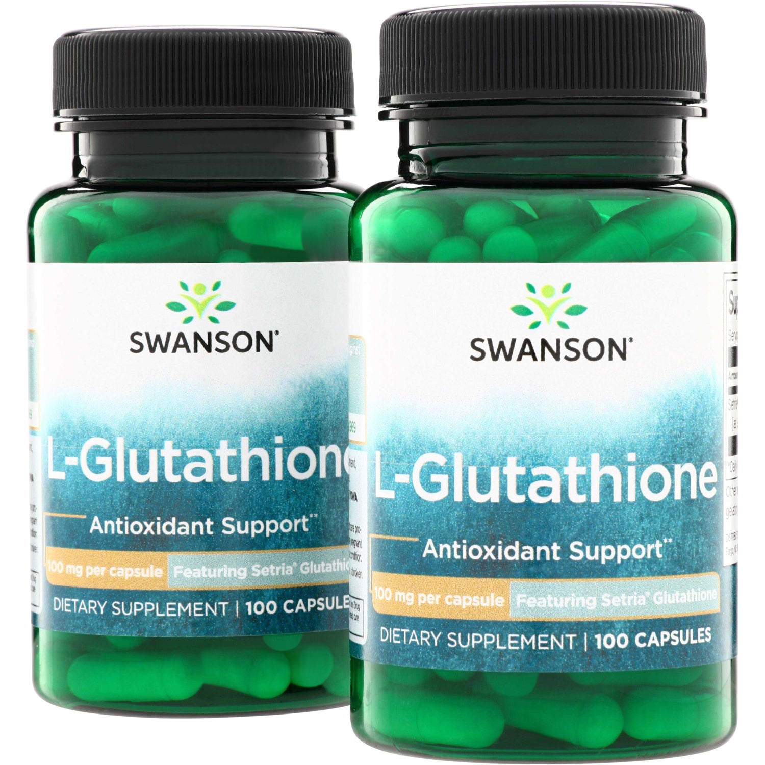 SW936 | Swanson L-Glutathione capsules, Antioxidant Support, 100 mg per capsule, 100 capsules