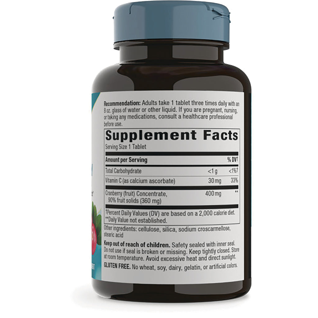 NW725 | Back label showing Supplement Facts table, serving size, ingredients and warnings on brown bottle - Thumbnail