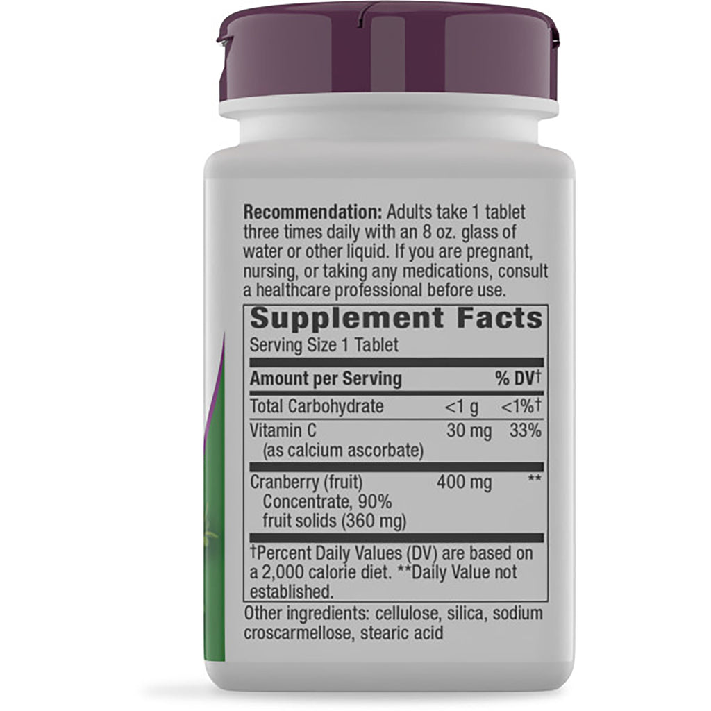 NW725 | Back label showing Supplement Facts table, serving size, ingredients and warnings on brown bottle - Thumbnail