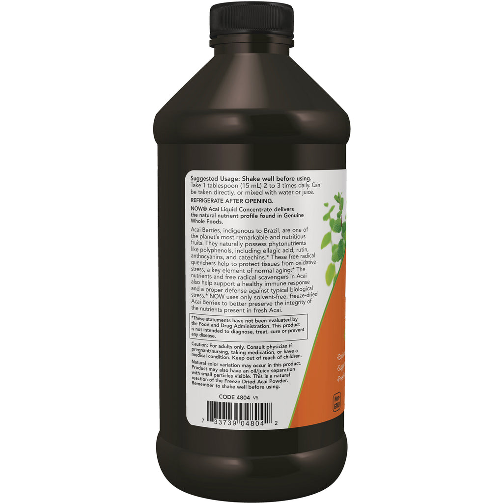 NWF228 | Back label of dark bottle with suggested usage Shake well before using, ingredient text and barcode - Thumbnail