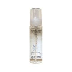 GV027 | clear bottle of Giovanni Natural Mousse hair styling foam with pump top