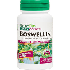NTP307 | NaturesPlus Boswellin 300 mg bottle, standardized botanical supplement, 60 vegetarian capsules