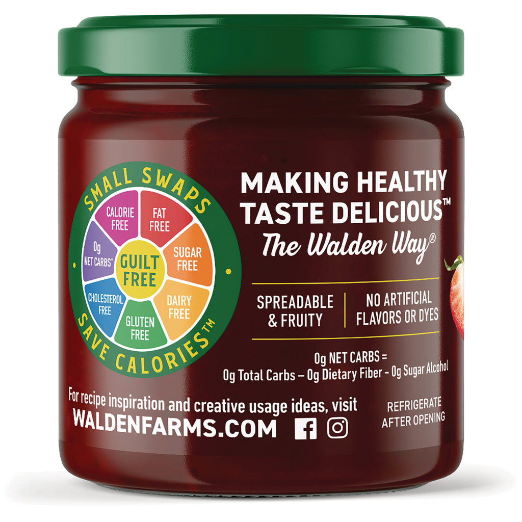 WAL021 | Back label: Making Healthy Taste Delicious, spreadable & fruity, 0g net carbs, no artificial flavors or dyes - Thumbnail