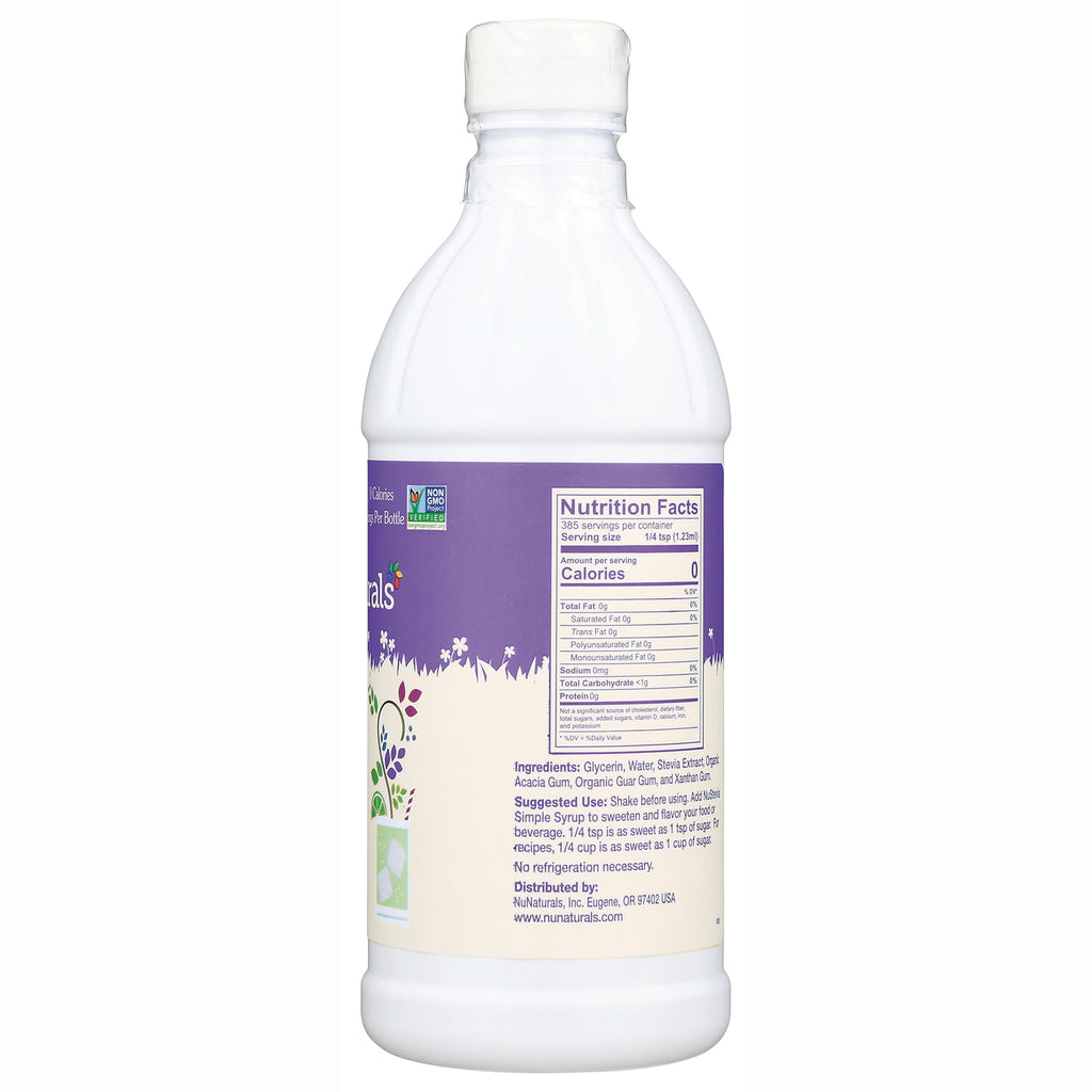 NN054 | Back of white bottle with purple label showing Nutrition Facts panel and ingredient text - Thumbnail