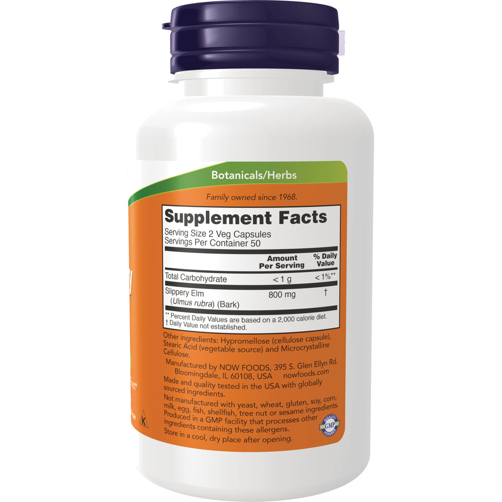 NWF273 | Back label showing Supplement Facts panel and ingredient text on white supplement bottle - Thumbnail