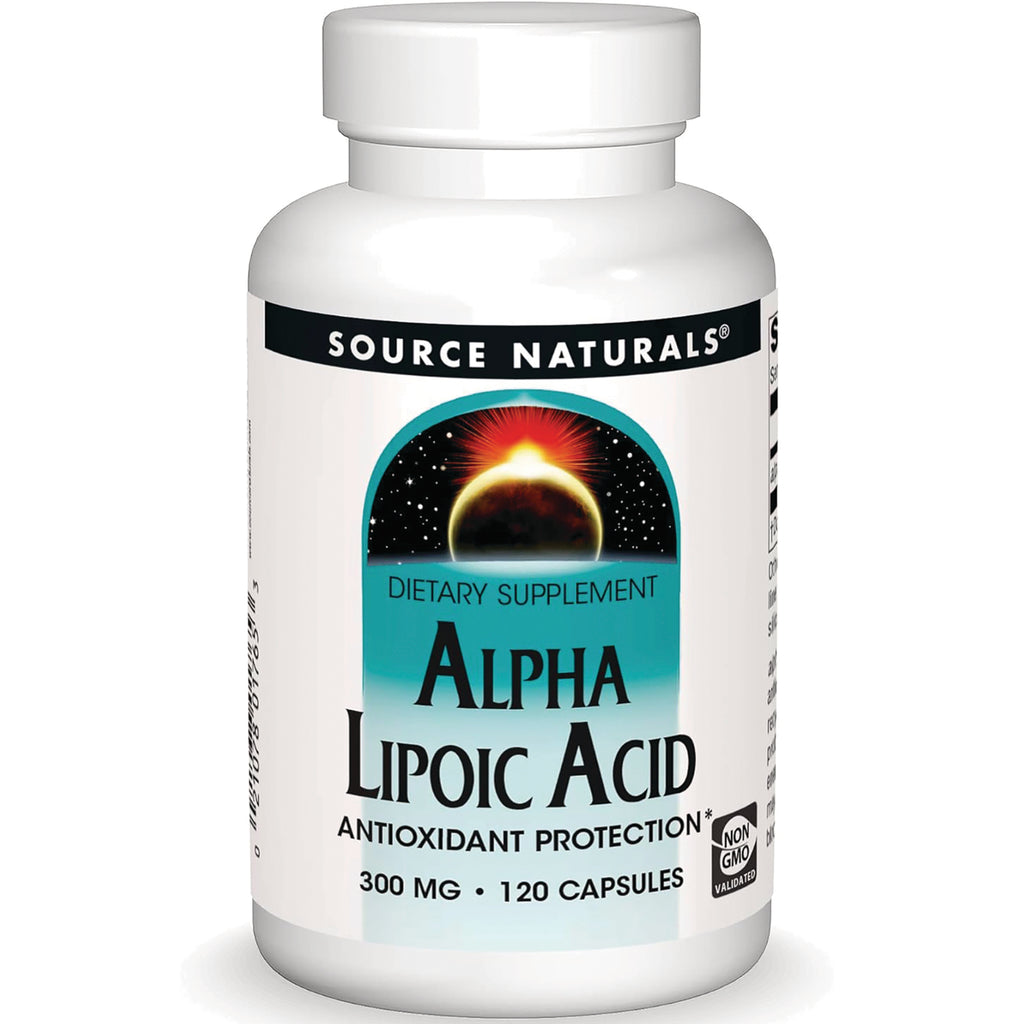 SN758 | Source Naturals Alpha Lipoic Acid dietary supplement, 300 mg, 120 capsules - Thumbnail