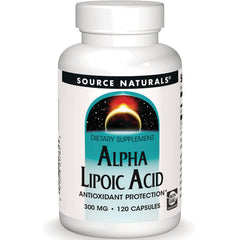 SN758 | Source Naturals Alpha Lipoic Acid dietary supplement, 300 mg, 120 capsules