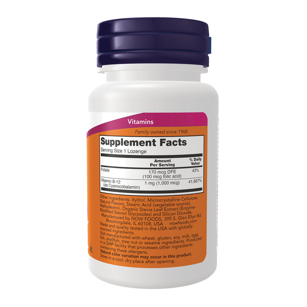 NWF023 | Back of white supplement bottle with purple cap showing Supplement Facts panel and ingredients label - Thumbnail