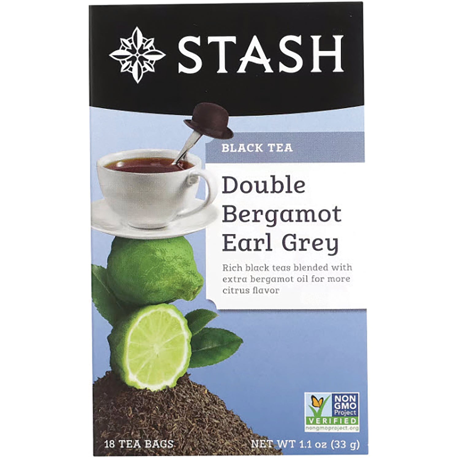 STH005 | Stash Black Tea Double Bergamot Earl Grey, 18 tea bags
