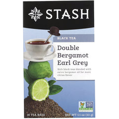 STH005 | Stash Black Tea Double Bergamot Earl Grey, 18 tea bags