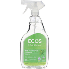 ERF005 | ECOS Plant Powered All Purpose Cleaner spray bottle, Parsley scent, front label visible