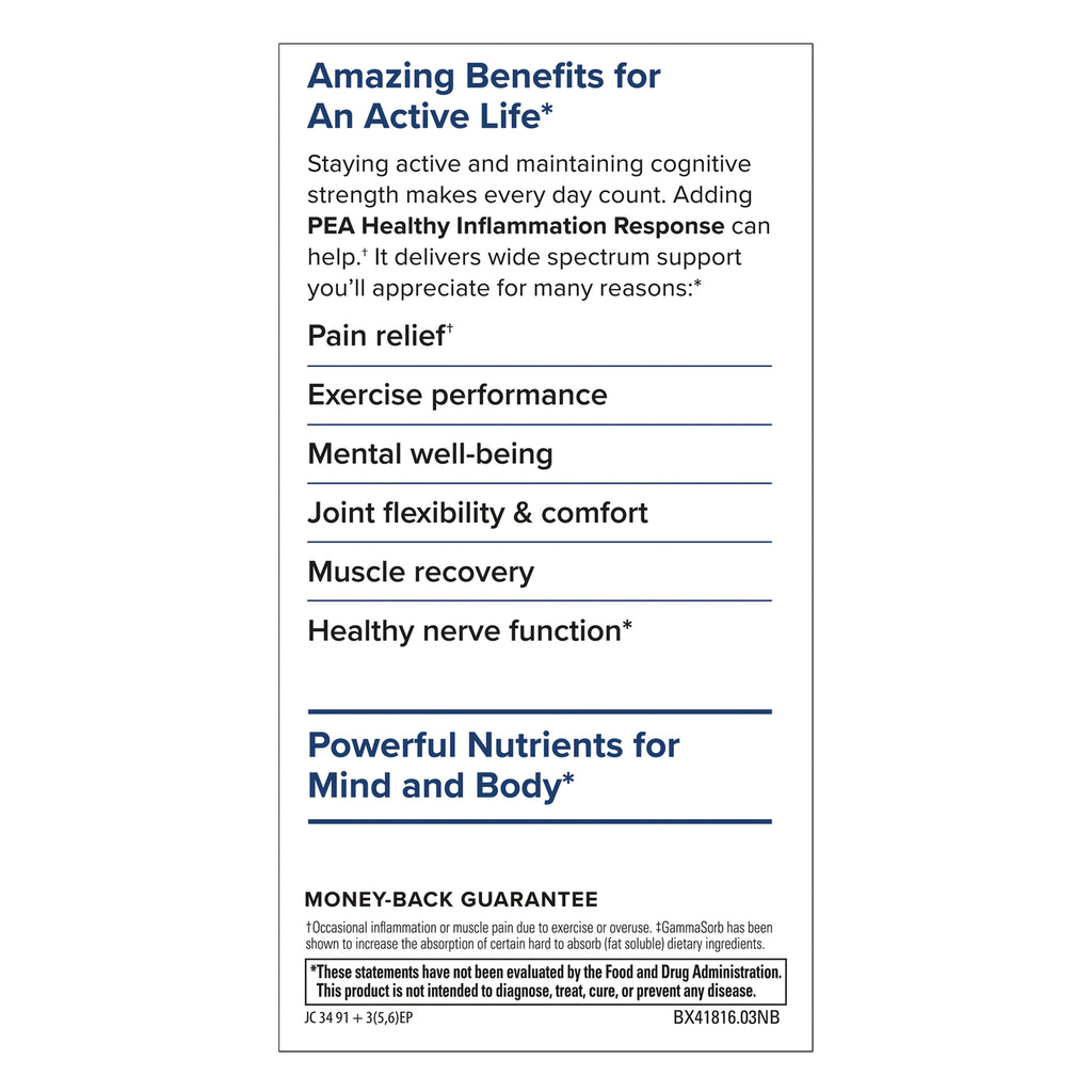 EUR075 | Product infographic highlighting benefits for active life, pain relief, exercise performance, and mental well-being - Thumbnail