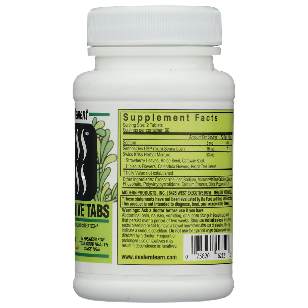 SKR001 | back of white supplement bottle showing Supplement Facts panel, ingredient list and barcode - Thumbnail