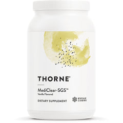 TRN010 | Thorne MediClear-SGS Vanilla Flavored dietary supplement canister, 34.4 oz