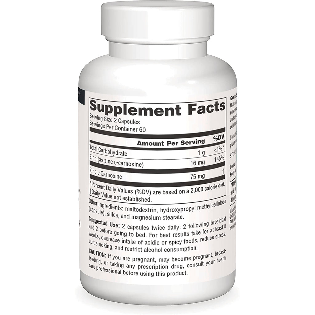 SN594 | Back label showing Supplement Facts, serving size 2 capsules, and ingredients - Thumbnail
