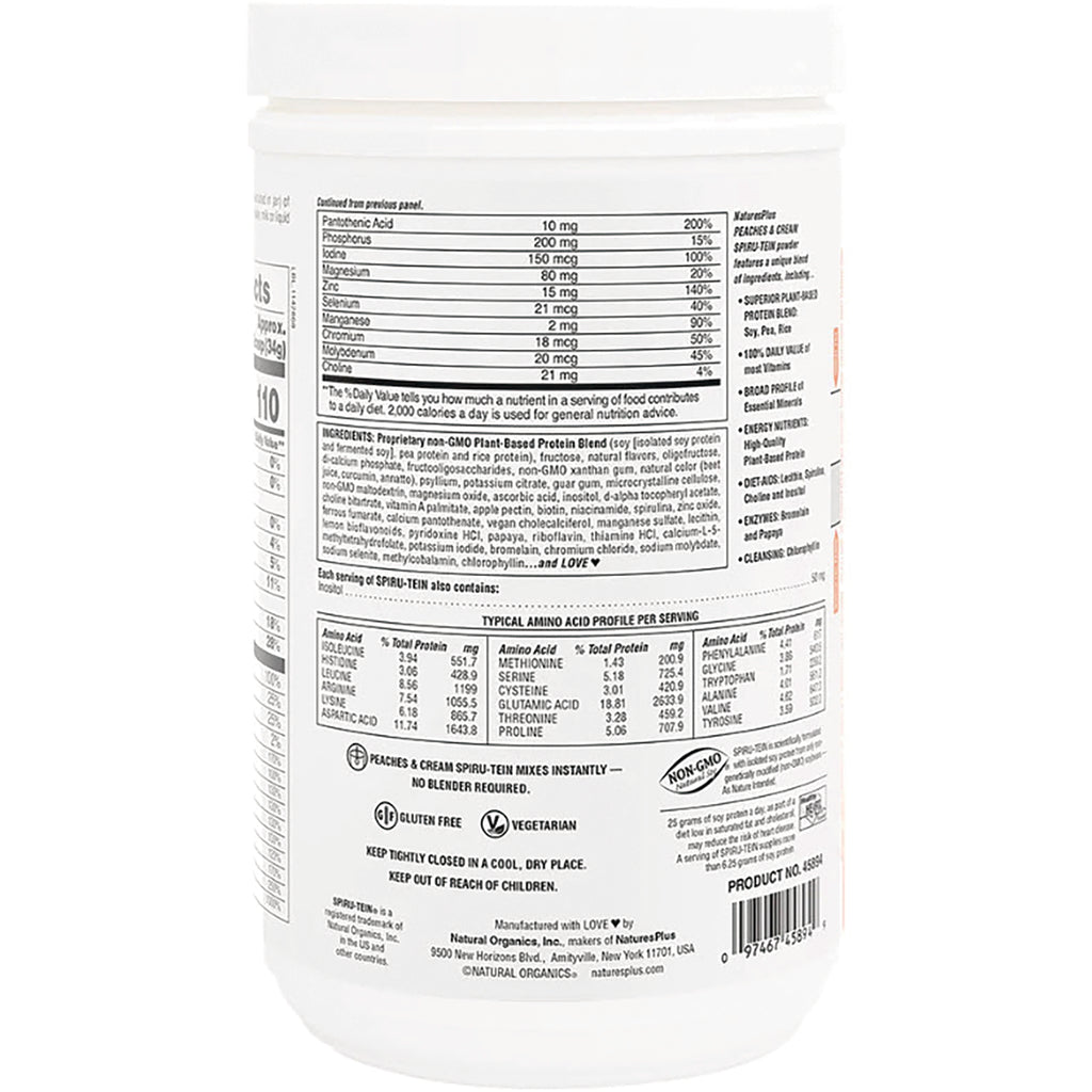 NTP161 | back of white supplement container showing nutrition facts, ingredient list, and barcode - Thumbnail