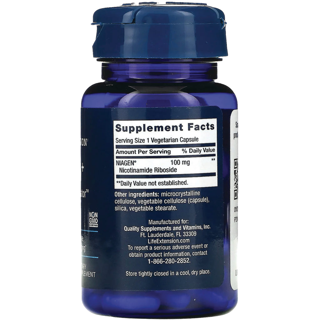 LE468 | back of blue supplement bottle showing Supplement Facts panel and ingredient text - Thumbnail