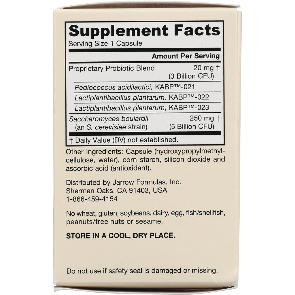 JR354 | back of supplement box showing Supplement Facts panel, ingredient list, and storage instructions - Thumbnail