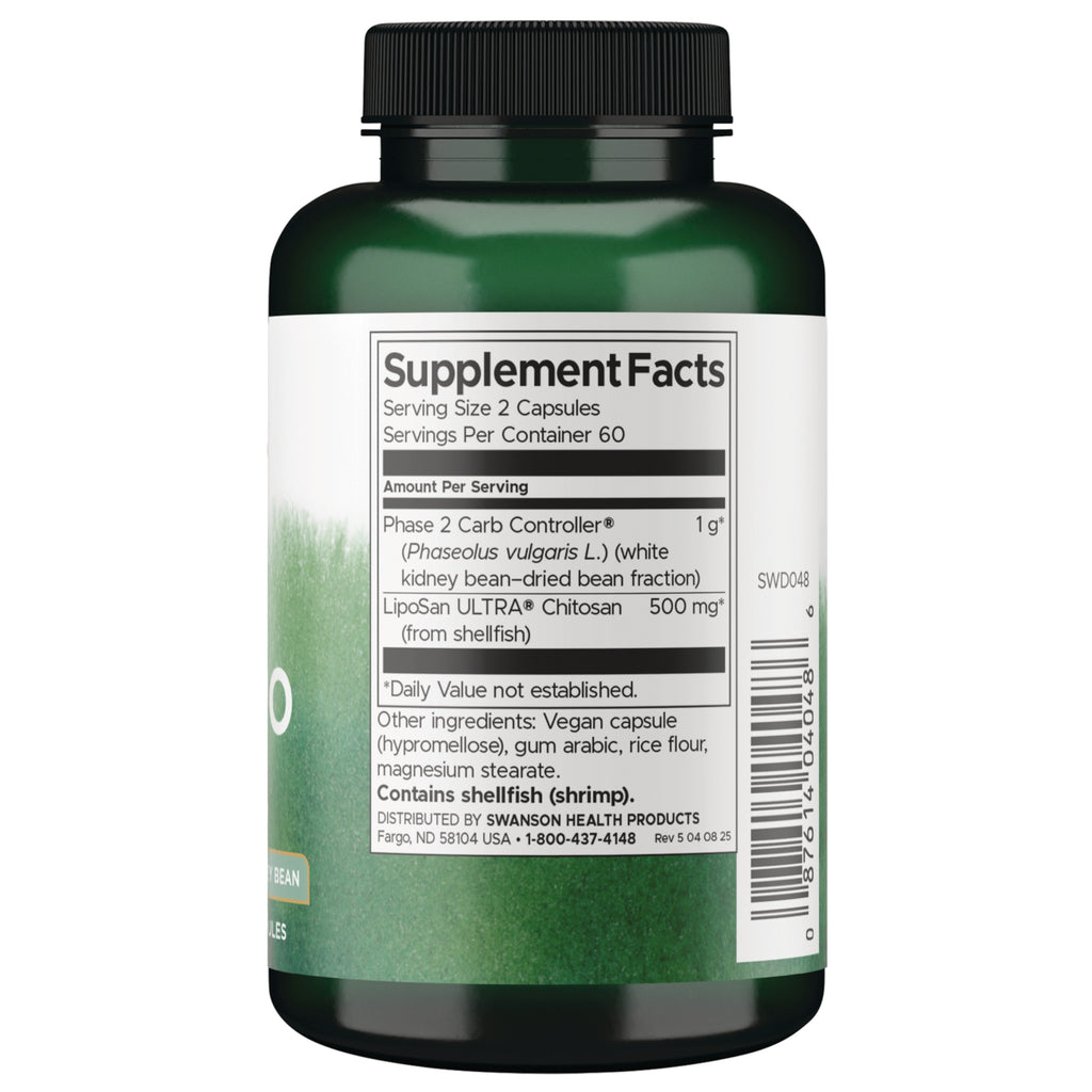 SWD048 | Back label with supplement facts and serving information - Thumbnail