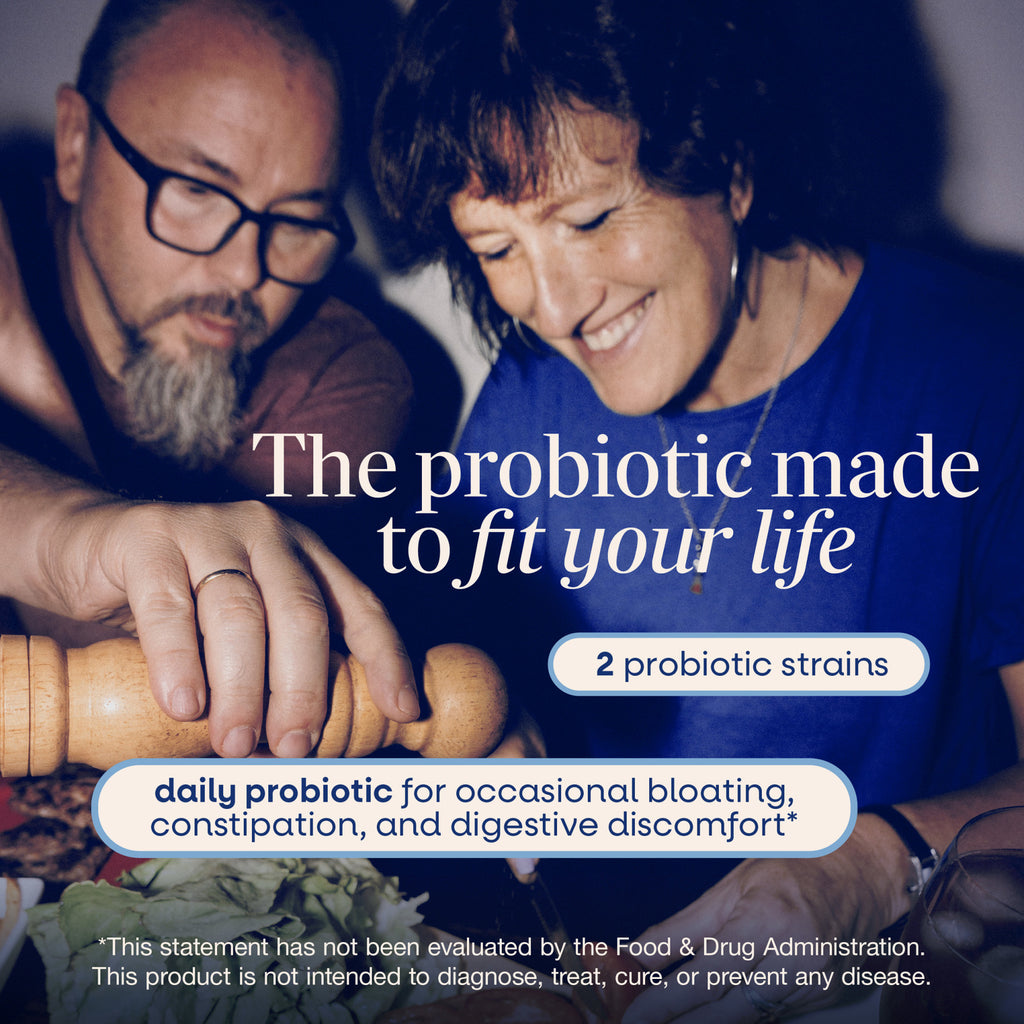 ET284 | Two people preparing food with text about a probiotic made to fit your life - Thumbnail