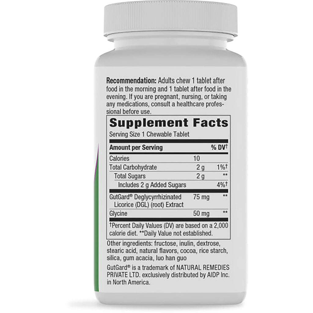 Supplement Facts and ingredient label on back of brown supplement bottle showing serving size and nutrient amounts - Thumbnail