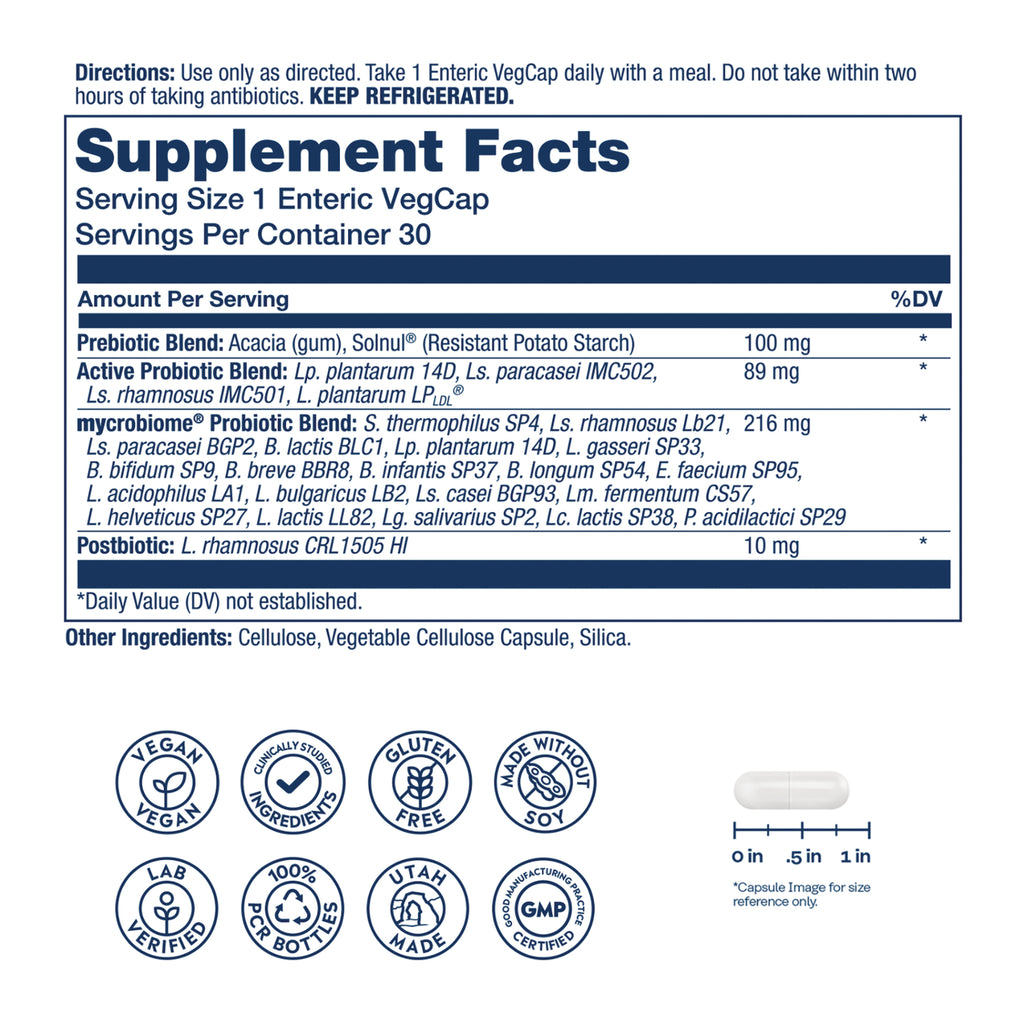 SLR532 | Back label Supplement Facts with directions, other ingredients, and certification icons - Thumbnail