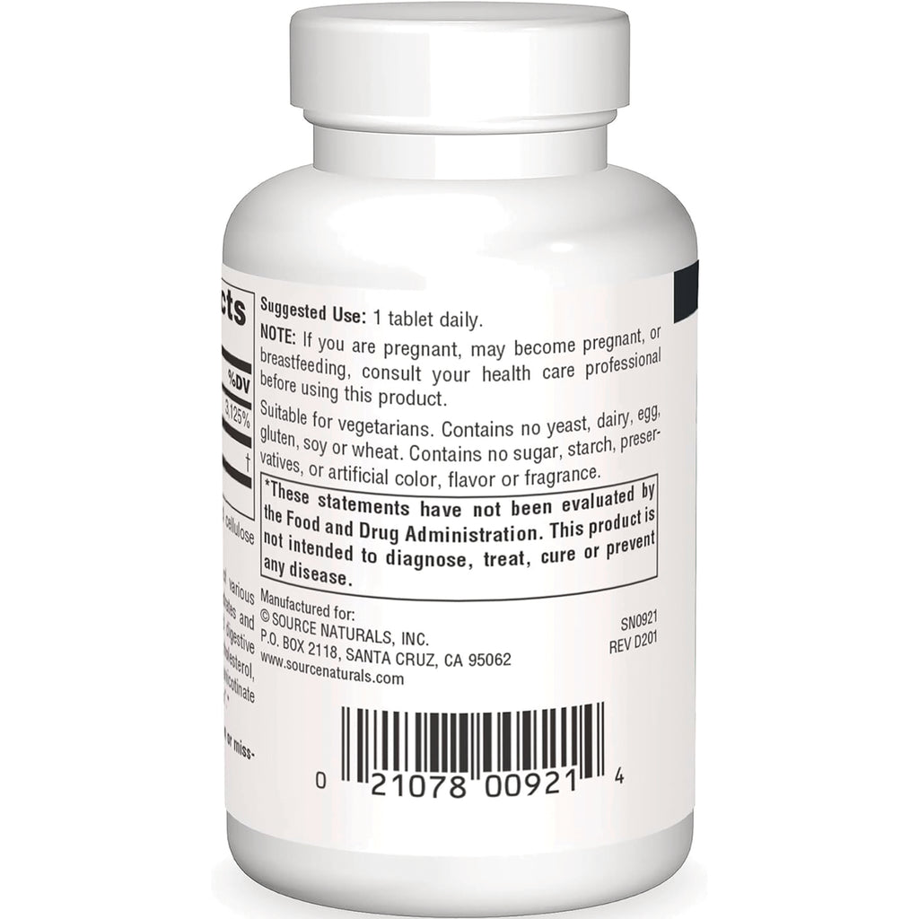 SN215 | Back label with suggested use, warnings, and barcode - Thumbnail