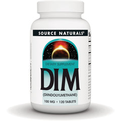 SN337 | Source Naturals DIM (Diindolylmethane) dietary supplement, 100 mg, 120 tablets