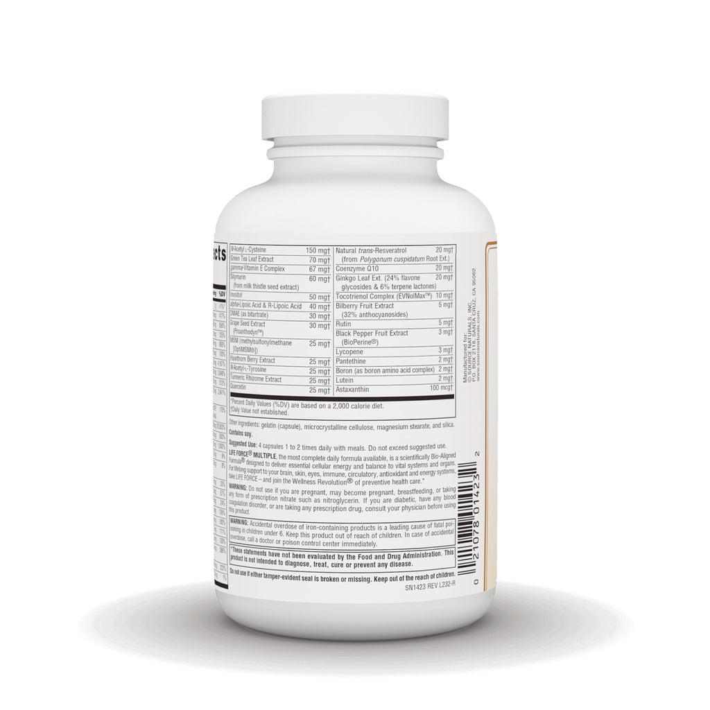 SN567 | Back label with Supplement Facts, ingredients, and barcode - Thumbnail