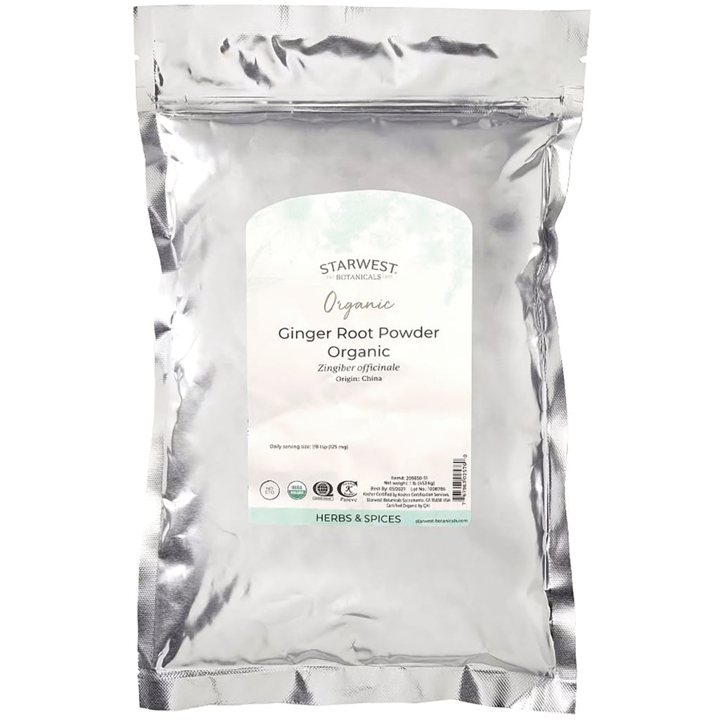STB008 | Starwest Botanicals Organic Ginger Root Powder bag - Thumbnail
