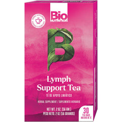 BNN068 | Bio Nutrition Lymph Support Tea pink box, herbal supplement, 30 tea bags