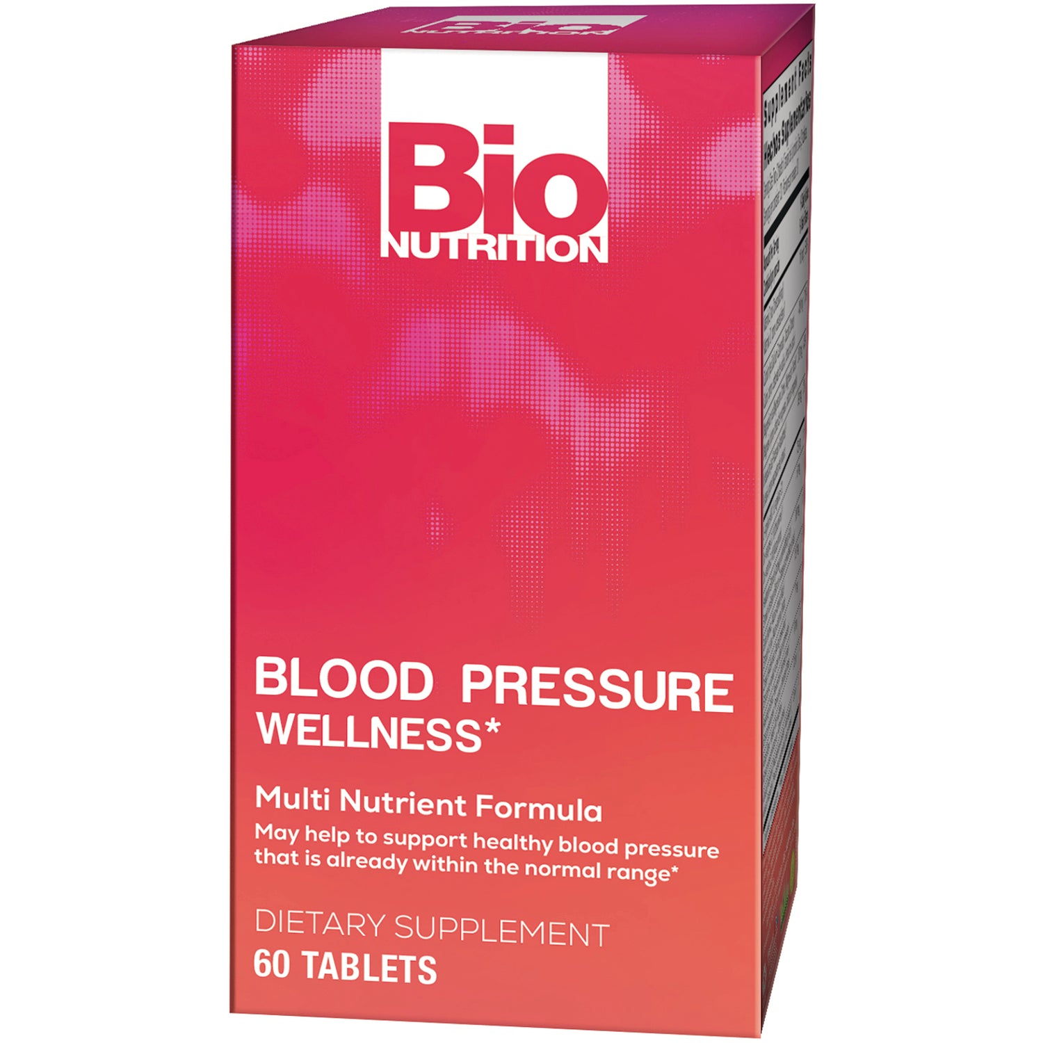 BNN003 | Bio Nutrition Blood Pressure Wellness multi-nutrient formula box, 60 tablets front packaging