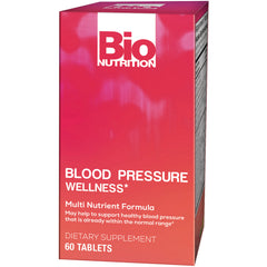 BNN003 | Bio Nutrition Blood Pressure Wellness multi-nutrient formula box, 60 tablets front packaging