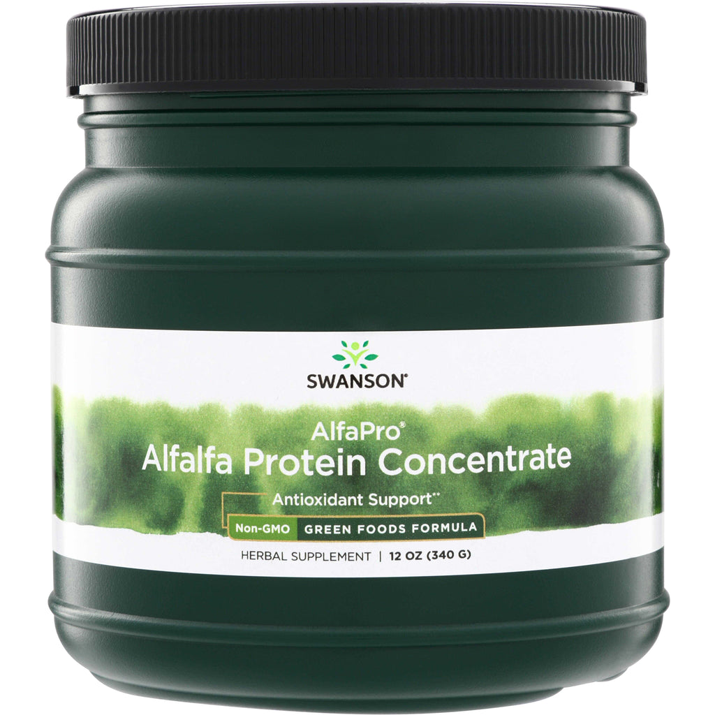 SWR077 | Swanson AlfaPro Alfalfa Protein Concentrate, Antioxidant Support, Non-GMO, 12 oz - Thumbnail