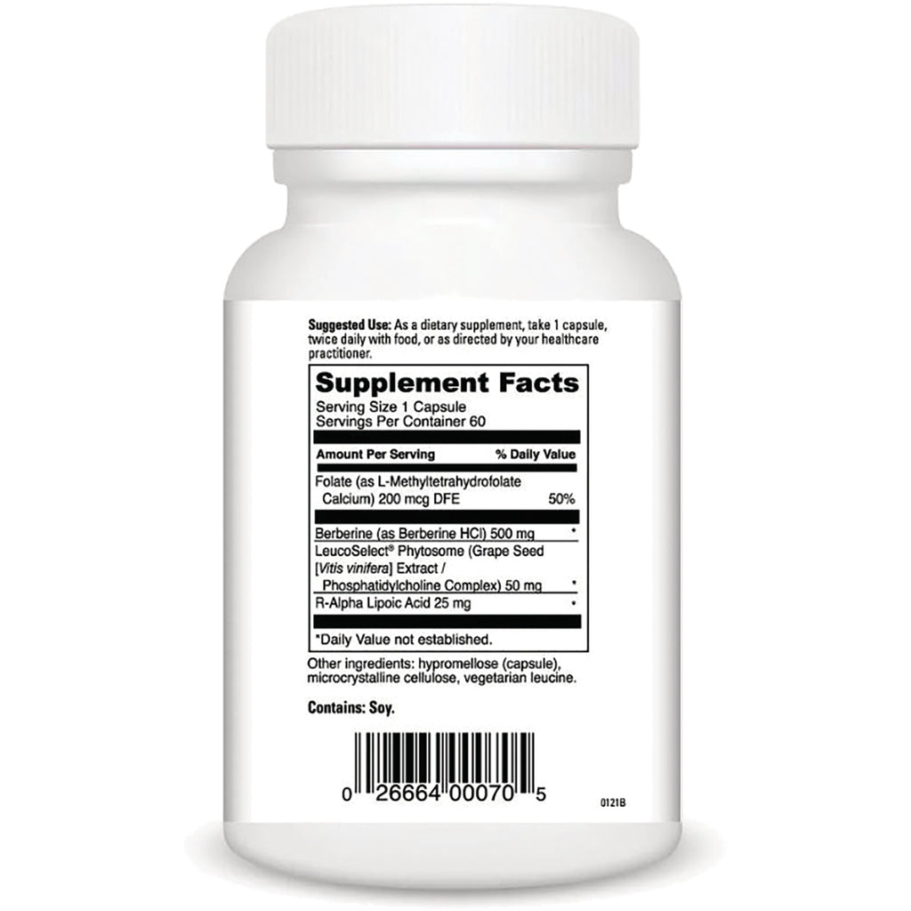 DVL031 | Back of white supplement bottle showing Supplement Facts label, ingredient list, contains Soy, and barcode - Thumbnail