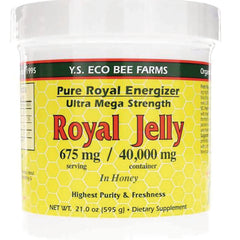 YS002 | Y.S. Eco Bee Farms Royal Jelly in honey, 675 mg per serving, 40,000 mg per container