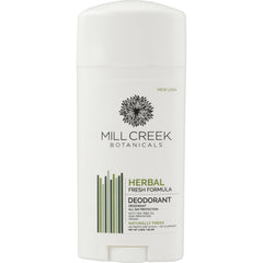 MCB012 | Mill Creek Botanicals Herbal Fresh Formula deodorant stick in white packaging