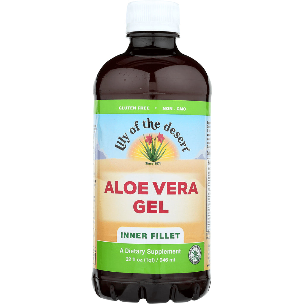 LIL037 | Lily of the Desert Aloe Vera Gel inner fillet bottle dietary supplement 32 fl oz - Thumbnail