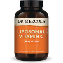 MRC097 | Dr. Mercola Liposomal Vitamin C bottle, 1,000 mg per serving, 180 capsules