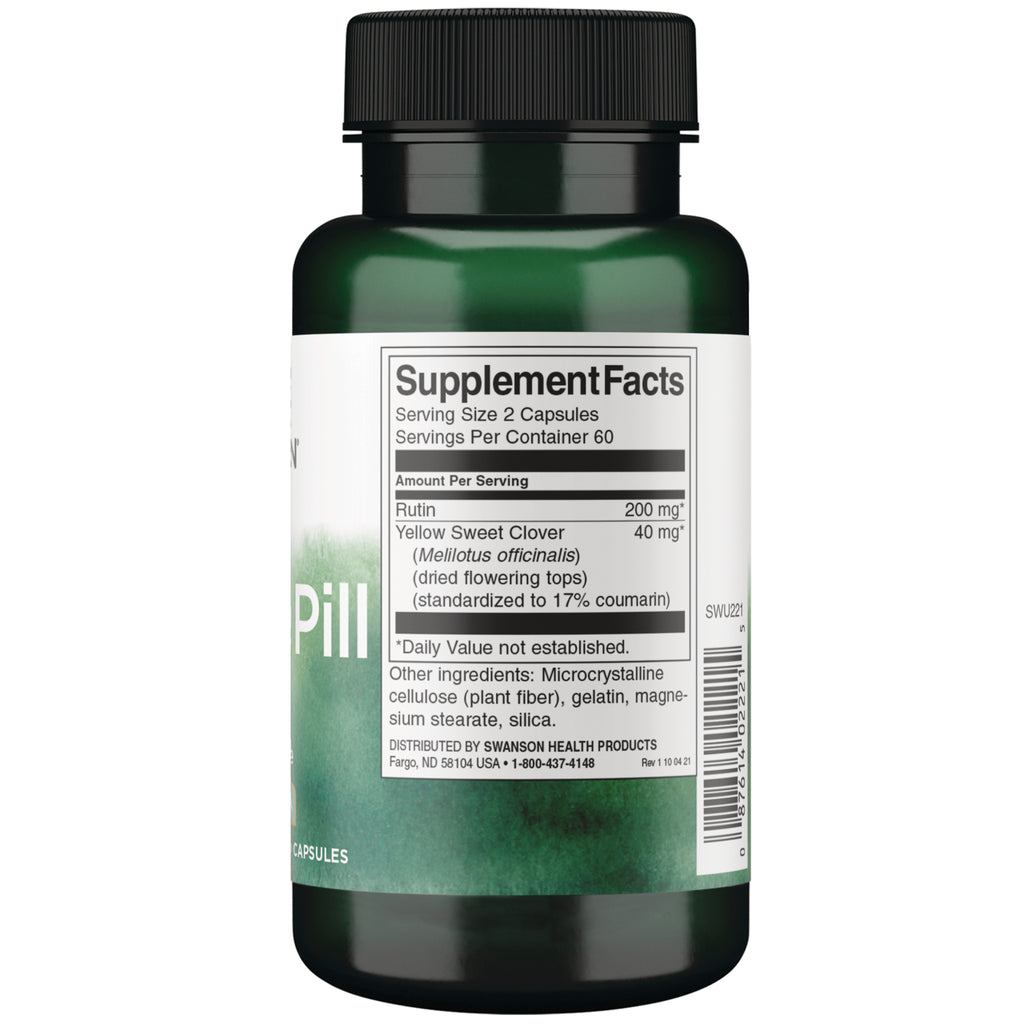 SWU221 | Back label Supplement Facts with serving size, ingredients, and barcode - Thumbnail