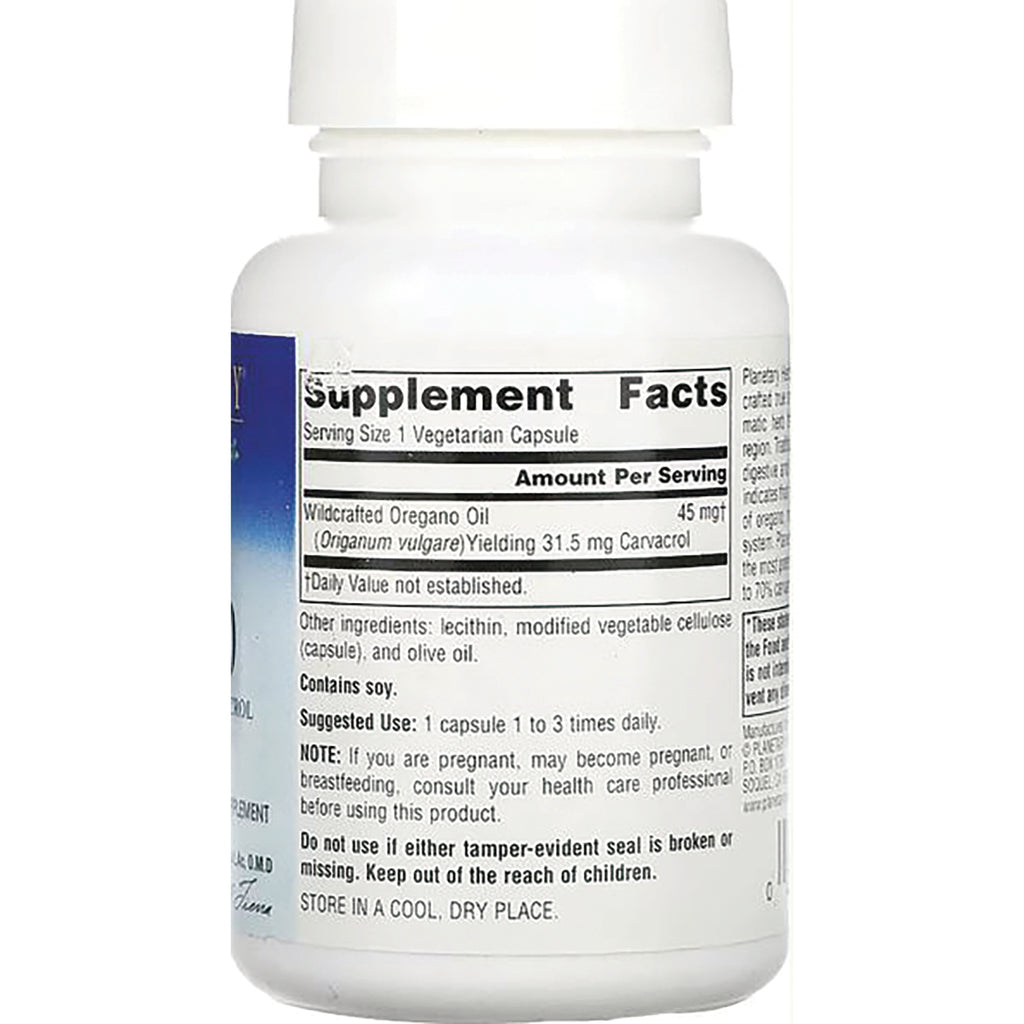 PF172 | back label with Supplement Facts table, ingredients, suggested use and storage on white capsule bottle - Thumbnail
