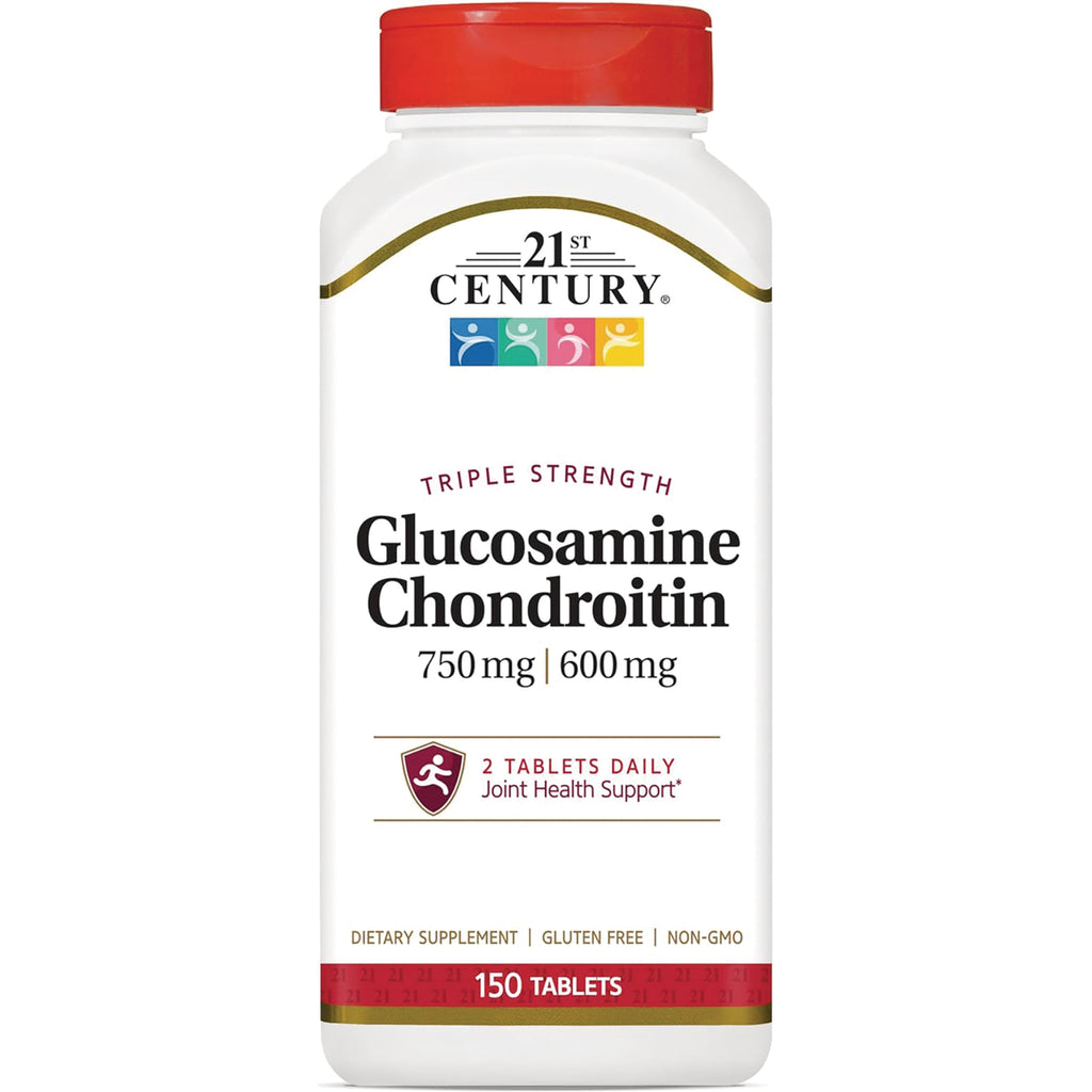 CNT071 | 21st Century Glucosamine Chondroitin supplement bottle, 750 mg | 600 mg, 150 tablets - Thumbnail