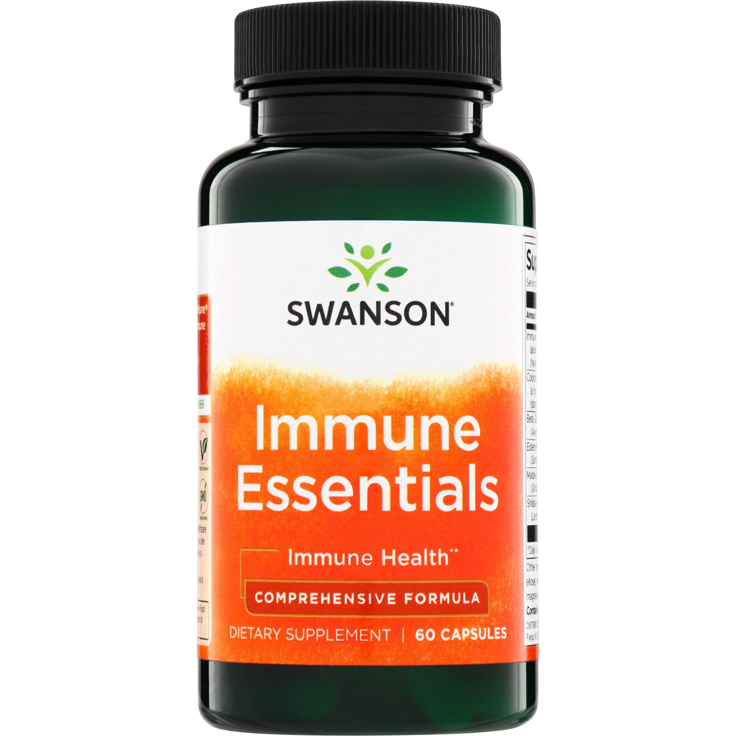 SWC083 | Swanson Immune Essentials dietary supplement, comprehensive formula, 60 capsules