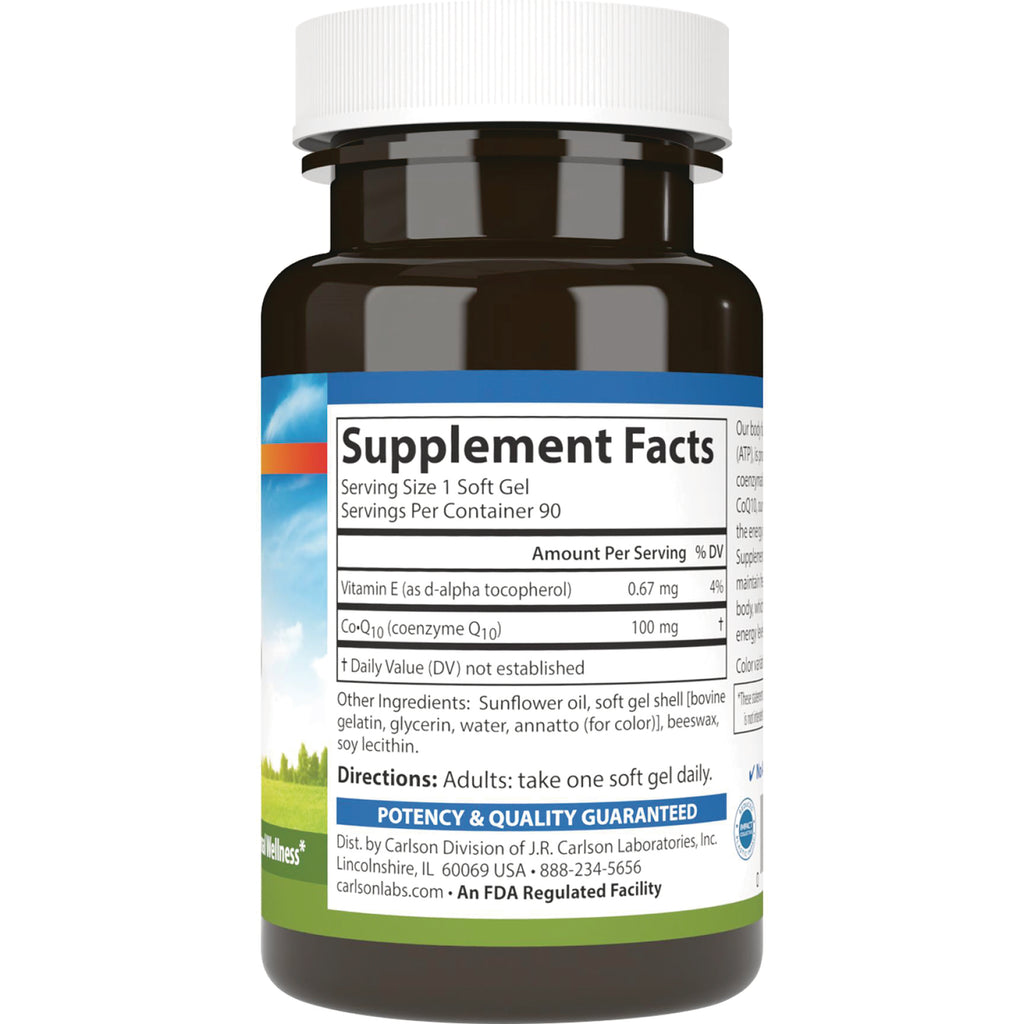 CSN048 | back label showing Supplement Facts panel, ingredients, and directions on brown supplement bottle - Thumbnail