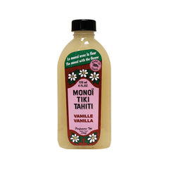MON002 | bottle of Mono Tiki Tahiti vanilla oil 120 ml with pink label