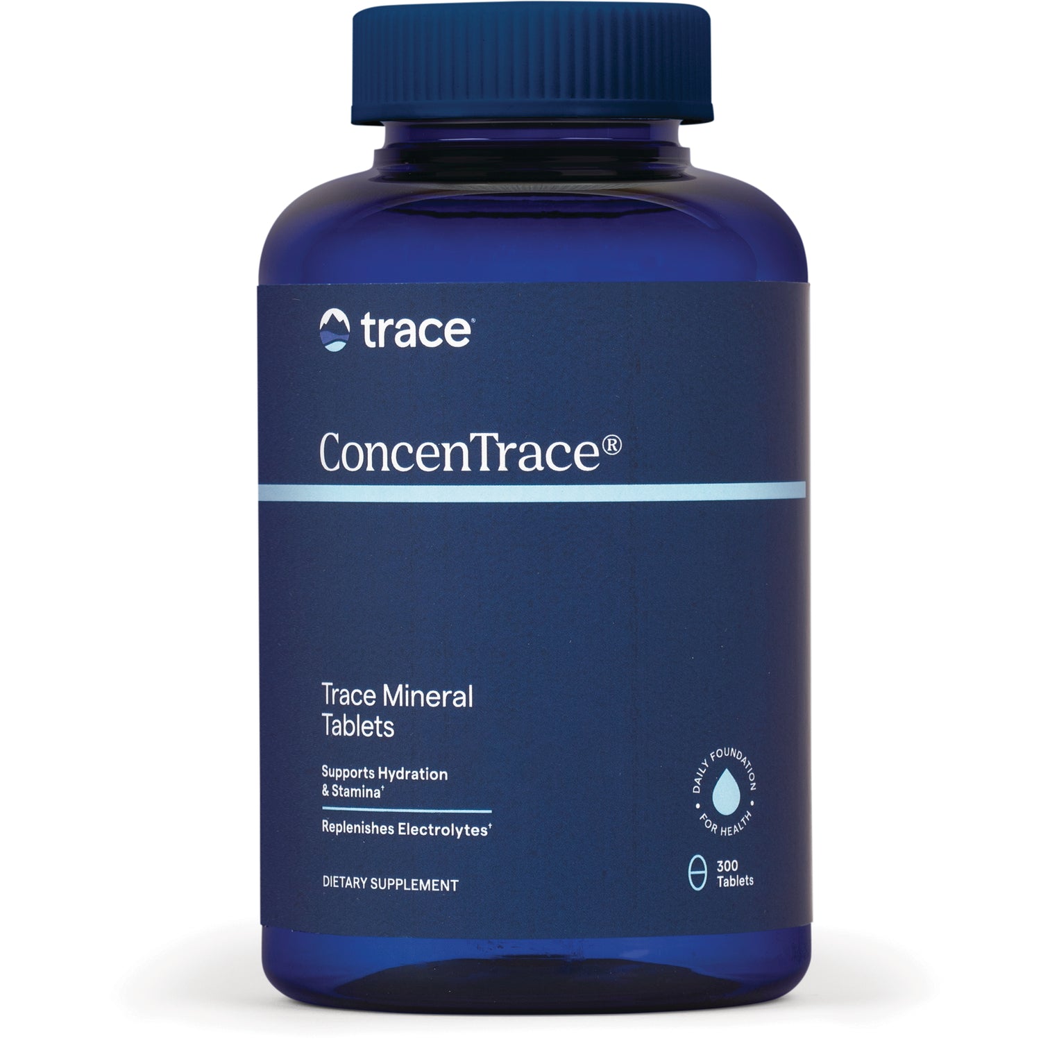 TM029 | Trace ConcenTrace Trace Mineral Tablets bottle, 300 tablets; supports hydration and stamina, replenishes electrolytes