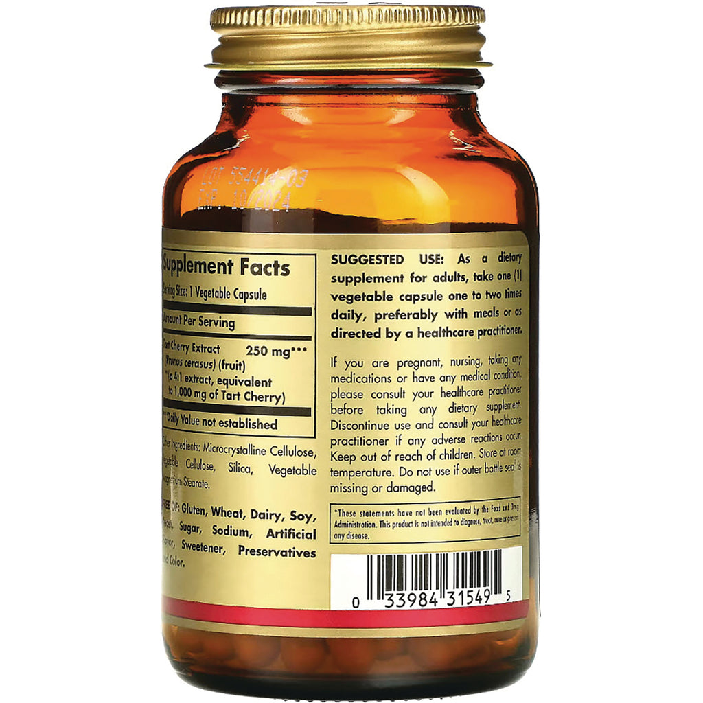 SLG302 | Back of amber supplement bottle showing supplement facts panel, suggested use text and barcode - Thumbnail